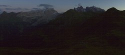 Archiv Foto Webcam 360 Grad Rätikonbahn Golm Montafon 21:00