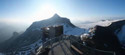 Archiv Foto Webcam Peak Walk Hängebrücke Glacier 3000 07:00