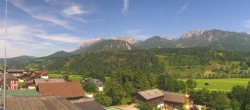 Archived image Webcam Panoramic view from hotel Herrschaftstaverne towards village Haus im Ennstal, Styria 09:00