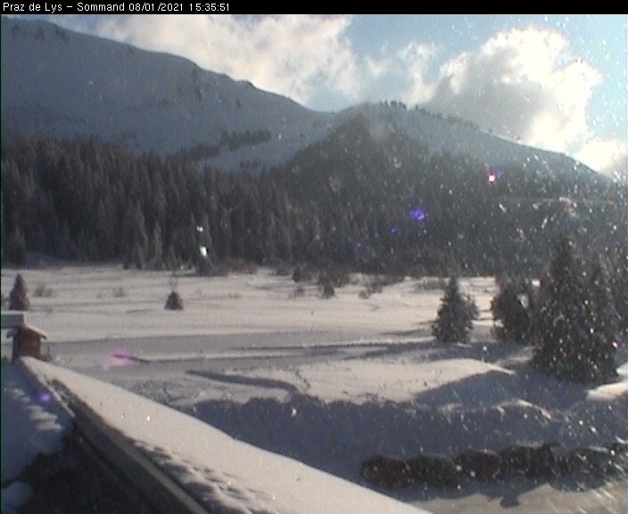 Praz de Lys Sommand Blick auf die Piste
